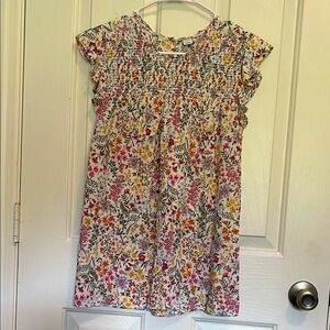 Old Navy Floral Blouse - Pink, Yellow, Purple